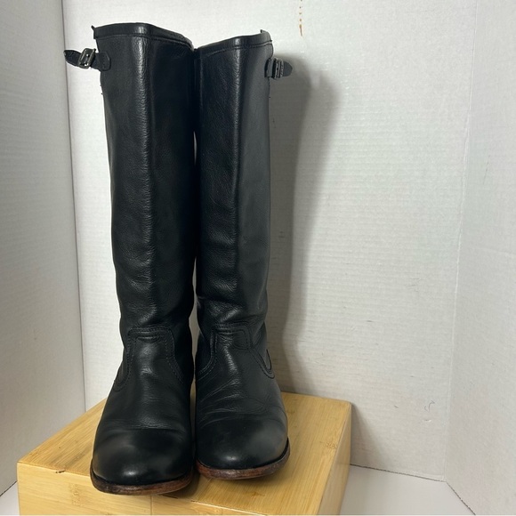 Frye Black riding Boots women’s size 7 - Picture 5 of 13